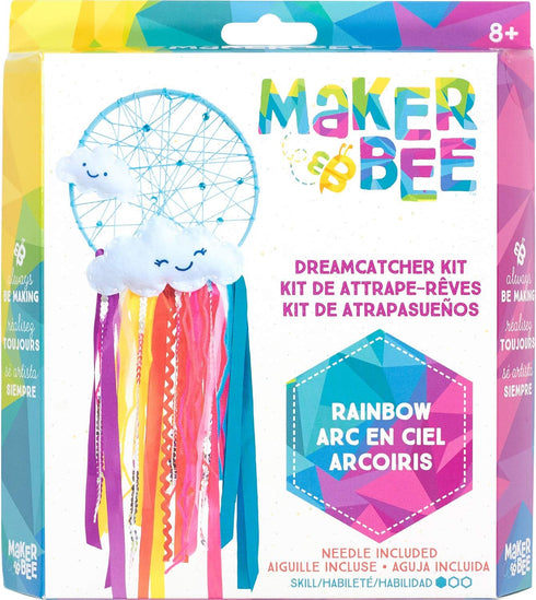 Dimensions Simplicity Maker Bee Rainbow DIY Dream Catcher Craft Kit, 24 Pc......