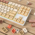 surmen 139 XDA Profile PBT Keycaps 75 Percent, Custom keycaps Dye Sublimation with ISO Keys for 61/68/82/87/108 Mechanical Keyboard (Stamp)...