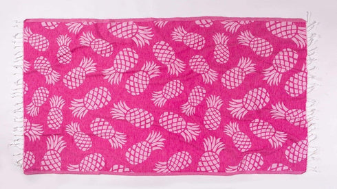 Pineapple Beach Towels - 100% Cotton Soft Quick-Dry Towel (Fuchsia)...