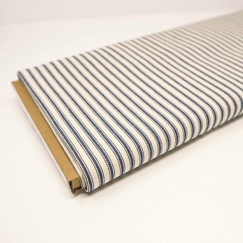 Roc-lon 100% 44/45" Cotton Woven Ticking, Striped Navy Cut by Yard...