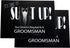 Groomsmen Gift Boxes Set of 2 (8x8x4 in) Empty Set with Silver Foil Design and Matching Proposal Cards for Asking The Groom's Team to Be in Weddin...