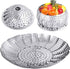 Veggie Vegetable Steamer Basket, Folding Steaming Basket, Metal Stainless Steel Steamer Basket Insert, Collapsible Steamer Baskets for Cooking Foo...