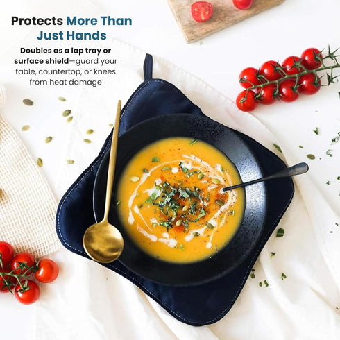 Jokari Microwave Plate Holder Cozy Heat Resistant Microwave Safe Plate Caddy Protects Hands from Hot Dishes Lap and Surface Protector for Leftover...