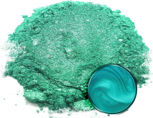 Eye Candy Pigments Premium Green Mica Powder - Seijiiro Green (25gr) - for Epoxy, Resin, Soap, Paint, Woodworking, Acrylic Pouring, Bath Bombs, Fi...