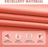 DONREN Coral Blackout Curtain Panels with Rod Pocket - Room Darkening Thermal Insulated Curtains for Bedroom (52 W x 63 L Inch,2 Panels)...