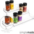 SIMPLEMADE Spice Rack Three-Tiered Shelf, Countertop, and Cabinet Storage and Spice Organizer for Kitchen, Bathroom, Bedroom, and Office, Home Sto...