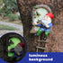 Gnome Tree Hugger, Funny Musical Gnome Garden Sculpture, Whimsical Fairy Tree Face/Stump Decor, Resin Outdoor Statue, Luminous Elf Peeker Yard Art...