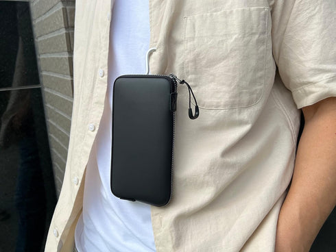 OneJoy Neoprene Phone Pouch, Lightweight Protective Cellphone Sleeve with Large Zipper Opening, Inner Pocket, Thermal Insulated, Durable Cell Phon...