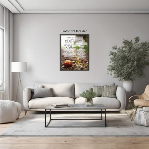 Posterizer 1 pcs-Today Is a Good Day To Have a Great Day-Motivational & Inspirational Art-Art for Animal Lovers- Gift for Men Women Entrepreneur T...