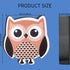 4 Pieces Cute Owl Erasers Magnetic Owl Whiteboard Eraser Animal Shaped Dry Erase Chalkboard Erasers with Felt for Classroom Office Home (Random Co...