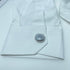 button covers for mens shirts button cover cufflinks cat eye button cover Diameter 1.75cm (silvery White Diameter 1.75cm)...