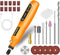 Saker Mini Rotary Tool Kit, Cordless Rotary Tool, 5-Speed, Multi-Purpose 3.7V Power Rotary Tools Kit With 24 Accessories For Engraving,Sanding, Gr...