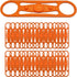 Hot Wheels Compatible 3D Printed Track Connectors - Set of 30 (Orange) - ELLTI...