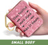 Credit Card Holder for Women, Small RFID Card Wallet Slim Leather Card Organizer Case with Zipper & Keychain(Work Hard)...