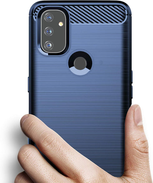 Osophter for Oneplus Nord N100 Case Shock-Absorption Flexible TPU Rubber Protective Cell Phone Cover for Oneplus Nord N100(Navy Blue)...