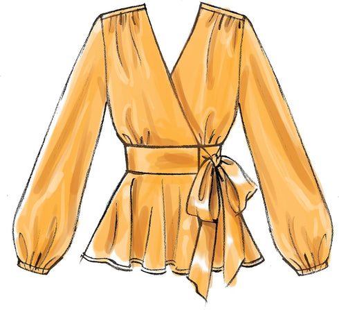 McCall Pattern Women's Crop Top, Blouse, and Dress, Sizes 6-14 Sewing Pattern...
