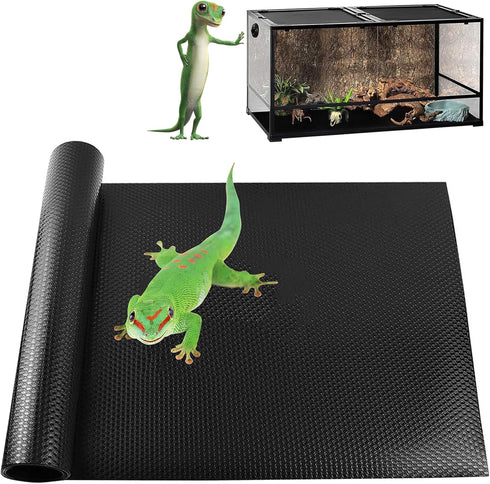 Bearded Dragon Tank Accessories, Non-Adhesive Reptile Carpet Bedding Substrate for Terrarium, Reptile Mat Terrarium Liner Tank Flooring for Leopar...