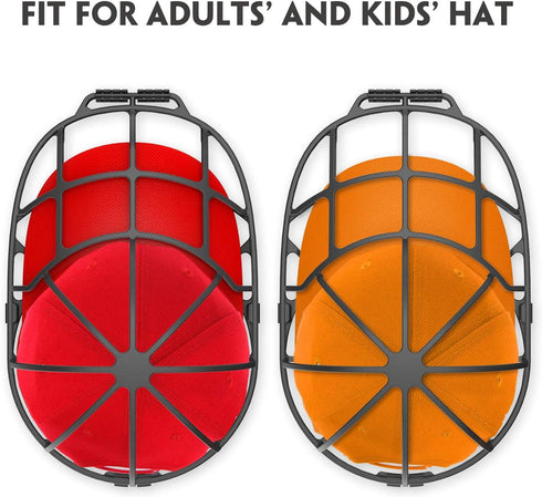 Hat Washer Cage - Hat Cleaner | Perfect Fit for Adult and Kids Hats | Ideal for Baseball Caps | Safe for Dishwasher and Washing Machine | Black | ...