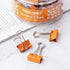 Small Binder Clips, 3/4 Inch (19mm) Binder Clips, 50 Pack Mini Binder Clips (Orange)...