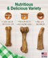 Nylabone Healthy Edibles Natural Dog Chews Long Lasting Ham, Bacon, & Venison Flavor Treats for Dogs, Medium (5 Count)...