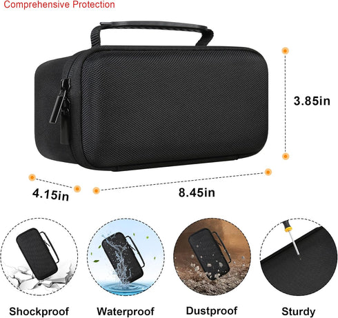 Carrying Case for Bushnell Wingman View GPS Golf Speaker, Golf Bluetooth Speaker Travel Bag Storage Holder, Extra Mesh Pocket Fits USB Charging Ca...