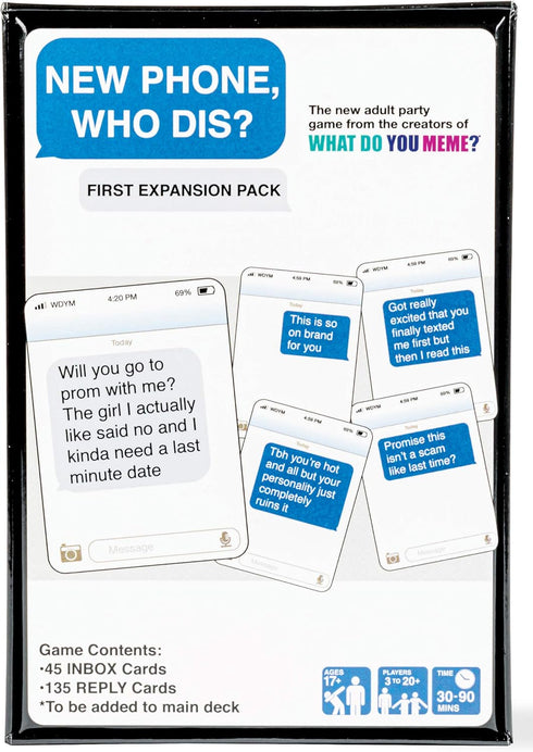 WHAT DO YOU MEME? New Phone, Who Dis? Expansion Pack - Designed to be Added to New Phone, Who Dis? Core Game...