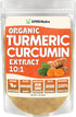 XPRS Nutra Organic Turmeric Curcumin Powder Extract 10:1 - Premium USDA Organic Curcumin Powder for Immunity - Vegan Friendly Pure Curcumin for Gu...