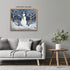 Posterizer 1 pcs-cute snowman in snowy wintery nature 1-Landscape & Nature Art-GIft for Men Women Teens-Living Room Bedroom Decor- unframed wall a...