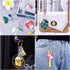 Audab 120pcs Acrylic Keychain Blanks for Vinyl Kit Including 30pcs Clear Acrylic Blanks, 30pcs Keychain Tassels, 30pcs Key Rings and 30pcs Jump Ri...