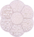 YAKA 3000PCS 1 Box 7Sizes 2.5/3/4/5/6/8/10mm Flat Back Half Round Pearl Cabochon Bead Loose Beads Gem for Nail Craft Scrapbook DIY Decoration (Whi...