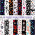16 Pieces Dog Bone Paws Fabric Paw Print Fabric Retro Fabrics Sewing Fabric Animal Themed Pattern Decorative Fabric Animal Themed Pattern Bone Pri...