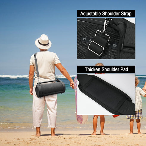 TXEsign Travel Carrying Strap Case Compatible with Sony SRS-XG500 X-Series Wireless Portable Bluetooth Boombox, Two Sides Mesh Covers Case Protect...