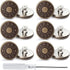 12 Sets Adjustable Buttons for Jeans, 20mm No Sew Instant Metal Buttons, Removable Jean Buttons Replacement Repair Kit with Threads Rivets and Scr...