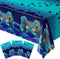 Blue Orchards Video Game Table Cover (Neon Blue) - Pack of 3-54"x108" XL - Gamer Party Supplies, Gamer Themed Decorations, Party Decorations for B...