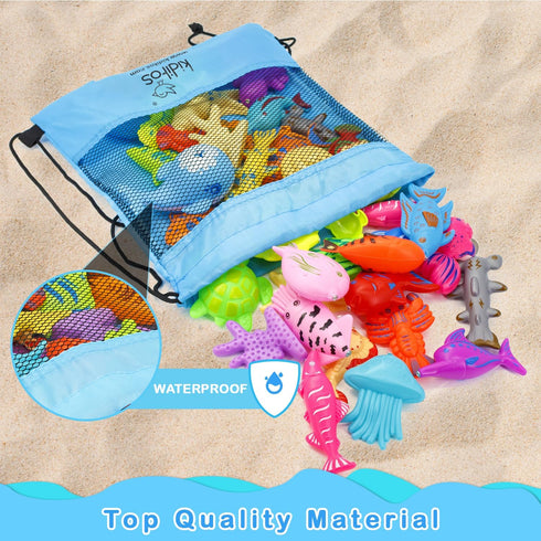 46PCS Magnetic Fishing Bath Toys Game Set,Swimming Fish Toys for Bathtub,Water Table Bathtub Toys for Toddlers Kids Age 3-6, Pool toys for Pretend...