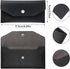 Black Cash Envelope Wallet Leather Money Wallet Organizer for Cash Reusable Money Bag Pouch Budget Binder Waterproof Slim Budget Envelope for Mone...