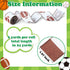 Football Wired Edge Ribbon - 4 Rolls 24 Yards Brown Green Football Burlap Ribbon for Football Game, Rugby Pastel Wired Ribbon for Bow Wreaths, Foo...