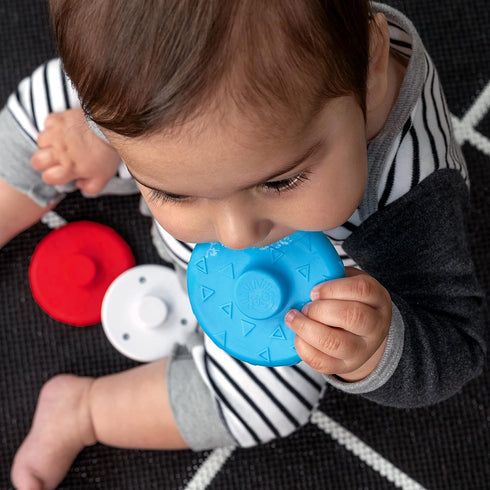 Baby Einstein Stack & Wobble Zen BPA Free Teether Toy for Cause and Effect Learning, Infants Ages 3 Months and up...