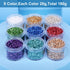 9 Box Broken Crushed Glass Glitter, 6.4oz/180g Irregular Shards Metallic Crystal Chips 2-4mm Chunky Flakes Sequins Gravel for Epoxy Resin Craft Su...