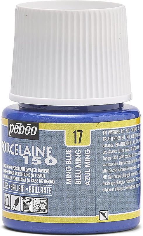 Pebeo Porcelaine 150 China Paint, 45 ml Bottles, Ming Blue...