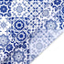 50 Sheets Moroccan Mosaic Tissue Paper,19.7 x 28 Inch Gift Wrapping Tissue Paper Blue Tiles Partern Art Tissue for Wedding Invitation Bridal Showe...