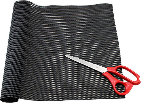 Dependable Industries inc. Essentials Non-Adhesive Shelf and Drawer Liner, 12" x 36", Black - Anti-Slip, Durable, Trim to Fit for Kitchen Cabinets...