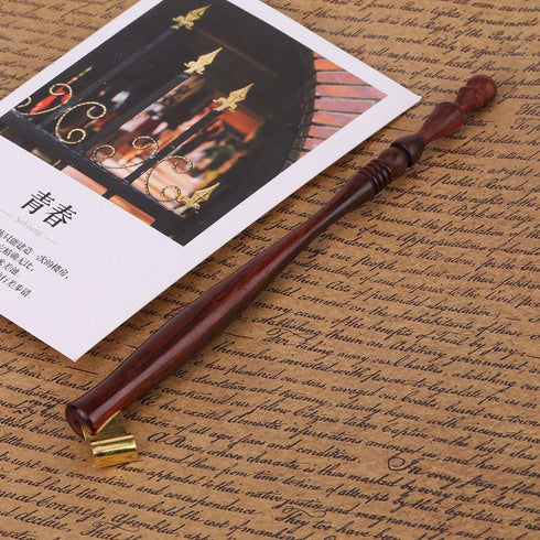 Hilitand Calligraphy Rosewood Dip Pen Handle Nib Holder With Removable Metal Flange For Writing English Calligraphy Drawing Cartoon Or Caricature...