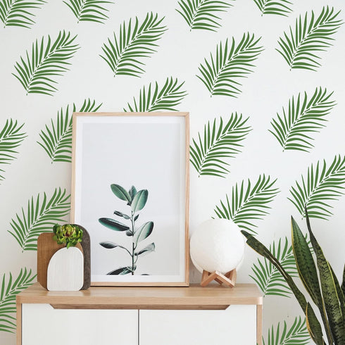 Leaf Stencils, Palm Leaf Stencils, Fern Leaf Stencils for Painting on Walls, Furniture, Canvas, Wood, Home Wall Decor DIY Art Crafts (Tropical Jun...