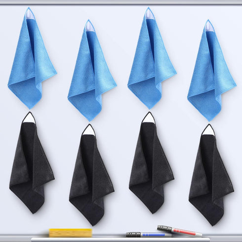 8 Pcs Magnetic Cleaning Cloth Magnetic Whiteboard Eraser Magnetic Microfiber Dry Erase Towel Whiteboard Cleaning Cloth for Dry Erase Board Reusabl...