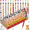 Zhehao 36 Pcs Jungle Theme Pencils Back to School Animal Print Pencils with Eraser Wood Safari Pencils Bulk Jungle Animal Birthday Party Favor Sup...