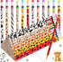 Zhehao 36 Pcs Jungle Theme Pencils Back to School Animal Print Pencils with Eraser Wood Safari Pencils Bulk Jungle Animal Birthday Party Favor Sup...