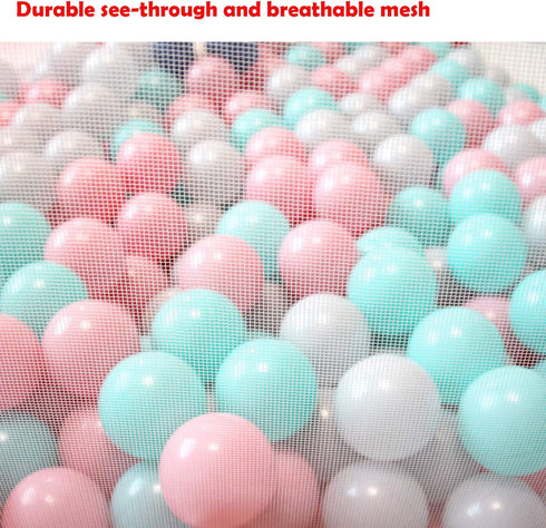 Portable Cute Hexagon Playpen Children Ball Pit, Indoor and Outdoor Easy Folding Ball Play Pool Kids Toy Play Tent with Carry Tote (Black and Red)...