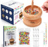 BEADFLOW Beadflow Bead Spinner Bracelet Making Kit – Beads for Bracelet Making with Premium Wooden Bowl – Includes 4 Curved Needles,...