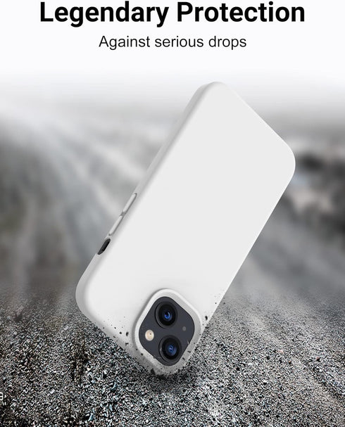 OTOFLY Designed for iPhone 13 Case, Silicone Shockproof Slim Thin Phone Case for iPhone 13 6.1 inch (White)...